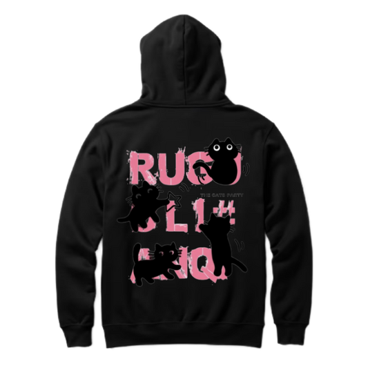 RUG One Size hoodie Black Back 59