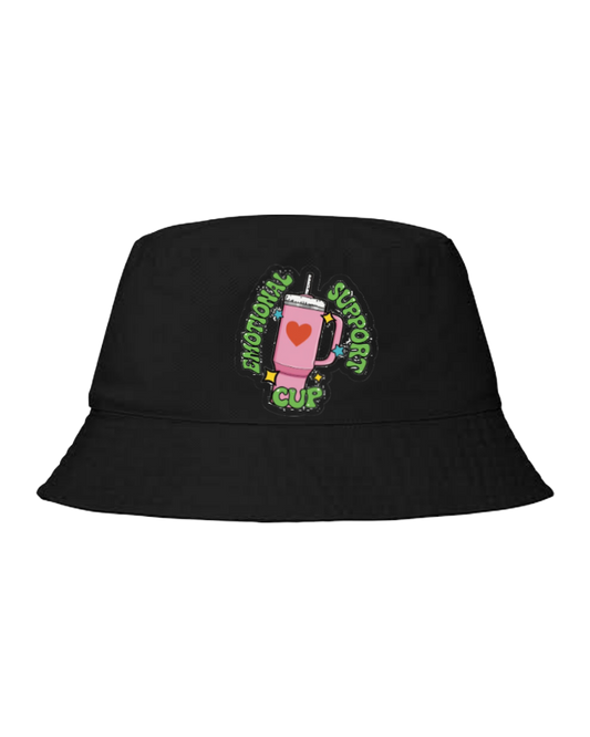 workout gym pilates Bucket hat Fishman hat cap Black 58