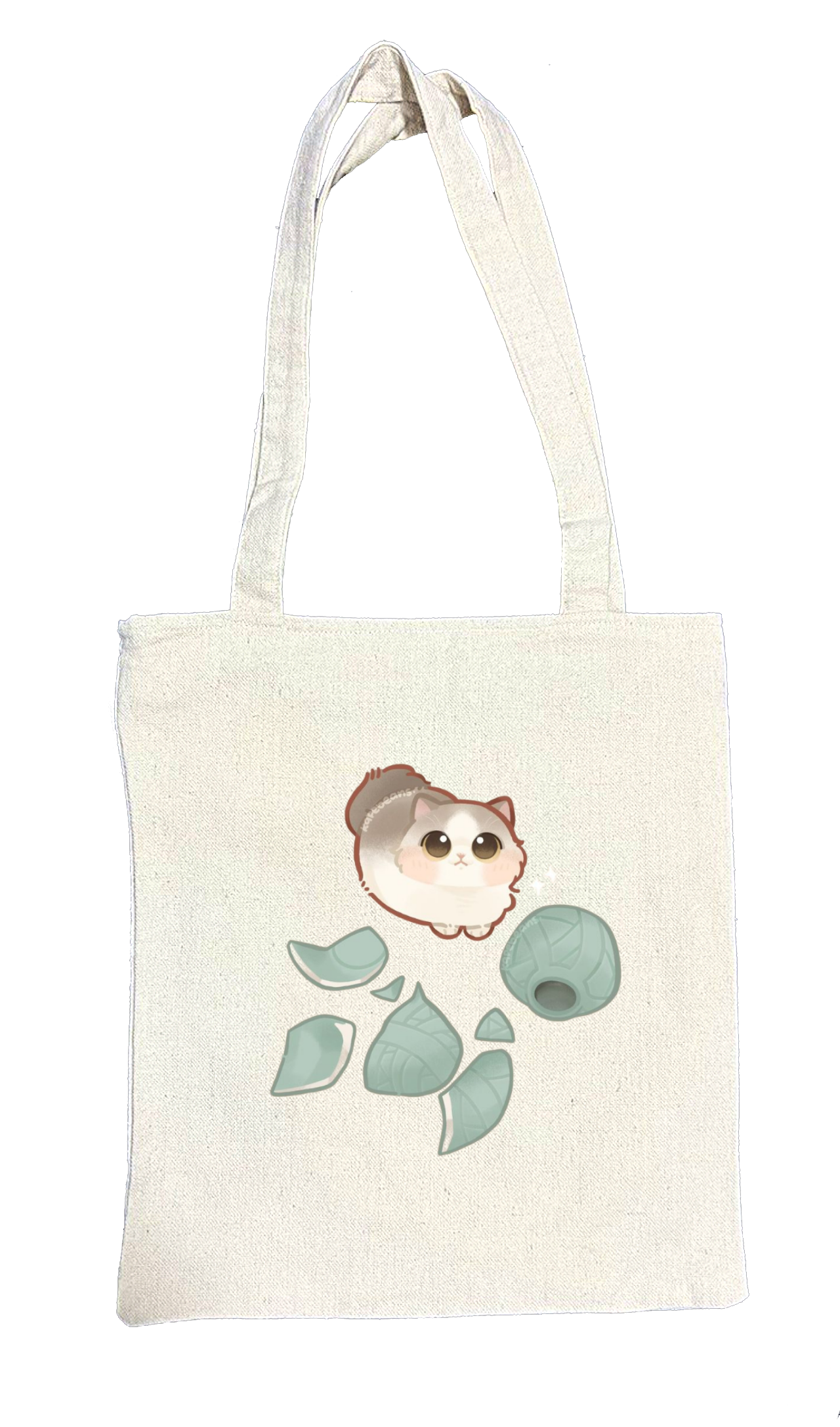cat tote bag White 59
