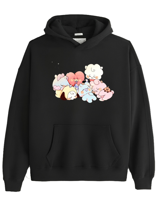 BTS One Size hoodie Black 5