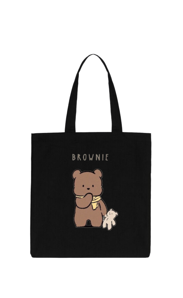 bear tote bag Black 5