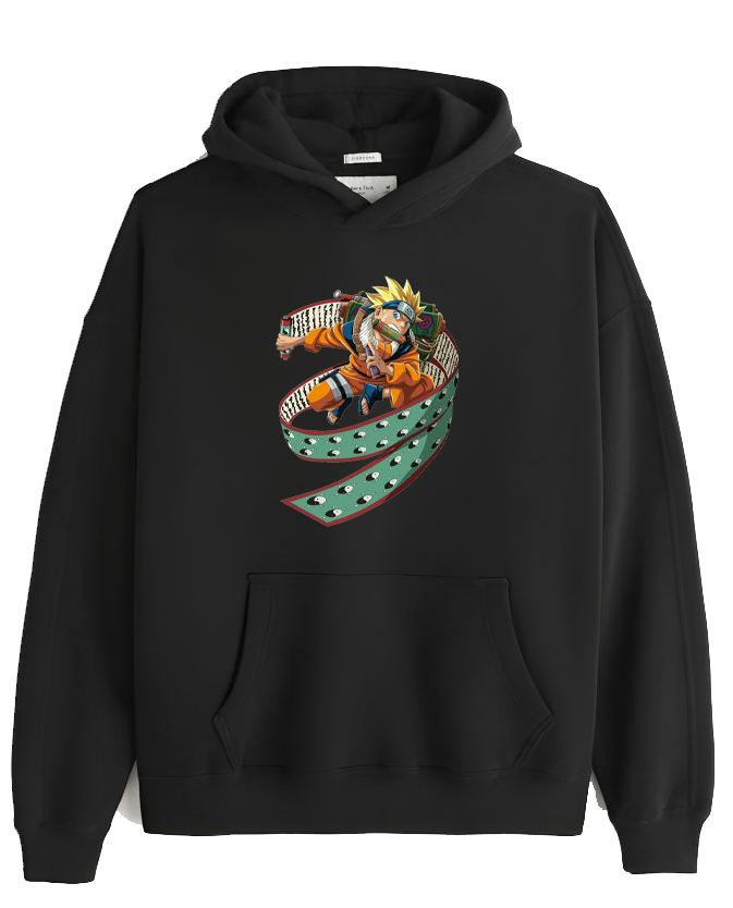 Naruto Shippuden One Size hoodie Black 5