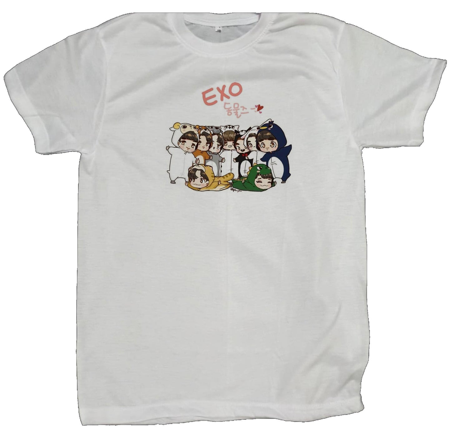 EXO t- shirt fat White 5