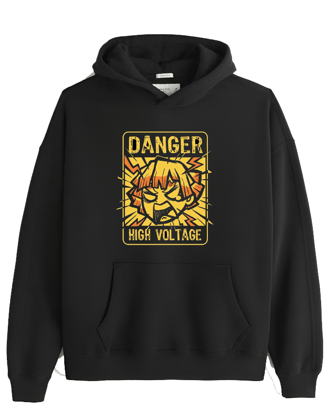 Anime Demon slayer nezuko tanjiro Oversize Hoodie Black 58