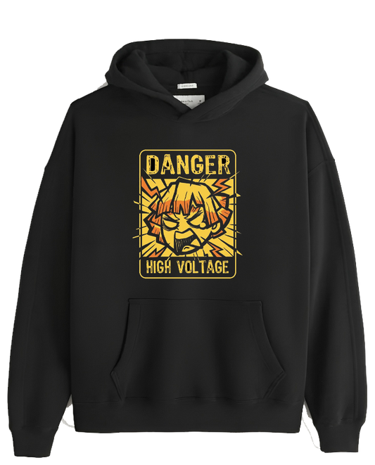 Anime Demon slayer nezuko tanjiro Oversize Hoodie Black 58