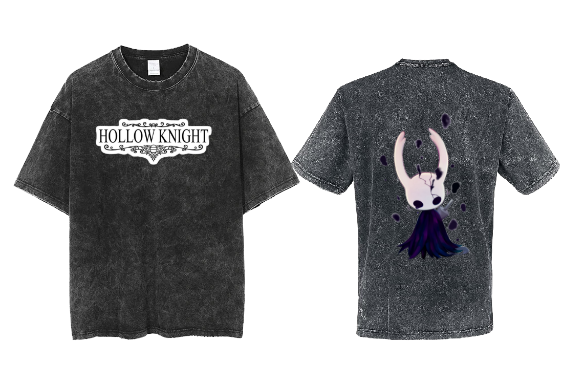 Hollow Knight t- shirt One Size Washed Back 5