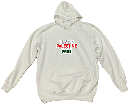 Palestine One Size hoodie White 14