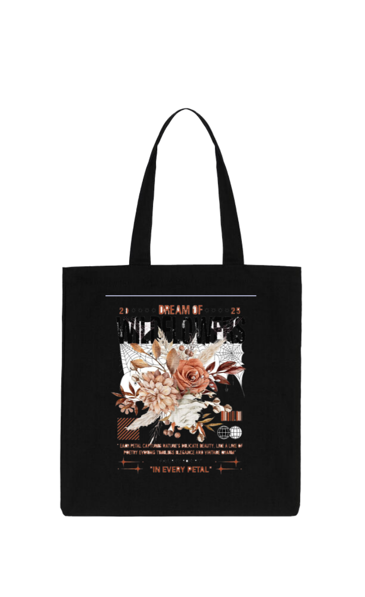 In Every Petal tote bag Black 44