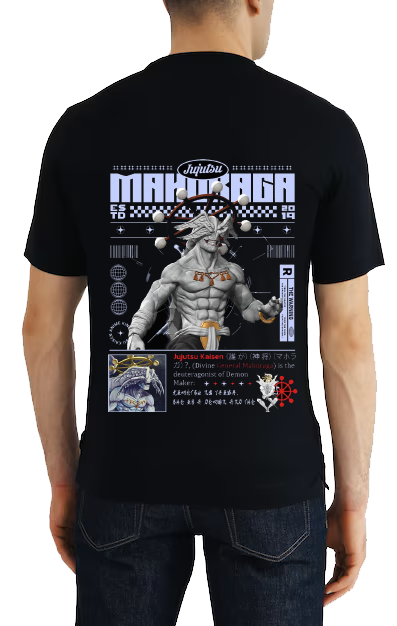 Jujutsu Kaisen One Size t- shirt Black Back 5