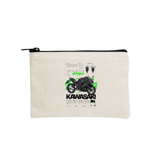 MOTOR CYCLE wallet pencil case Beige 5