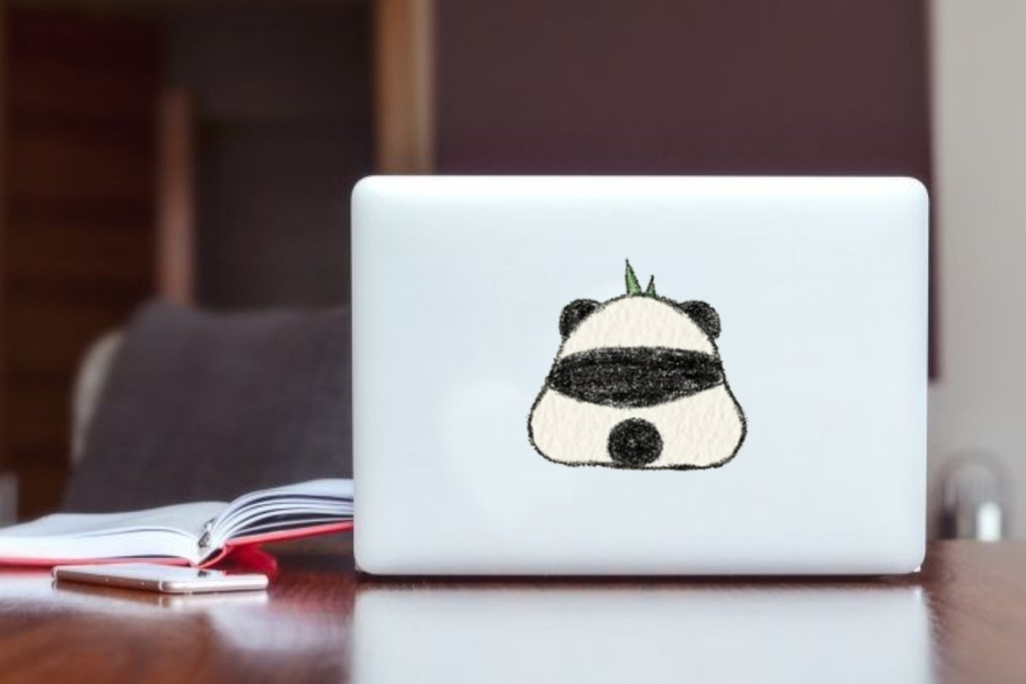 panda Laptop Sticker 5