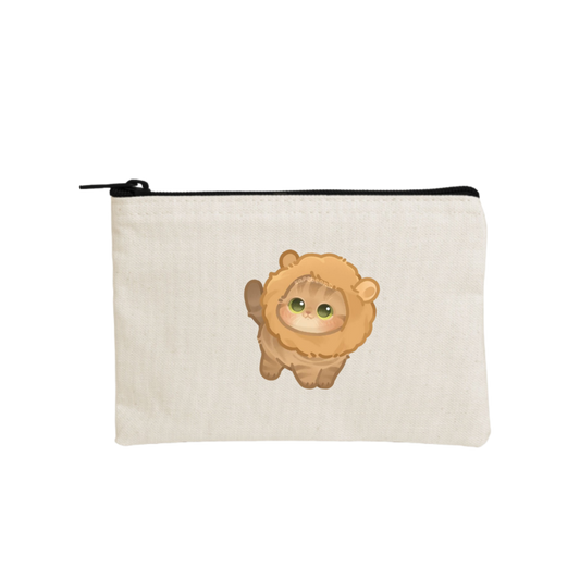 cat wallet pencil case Beige 5