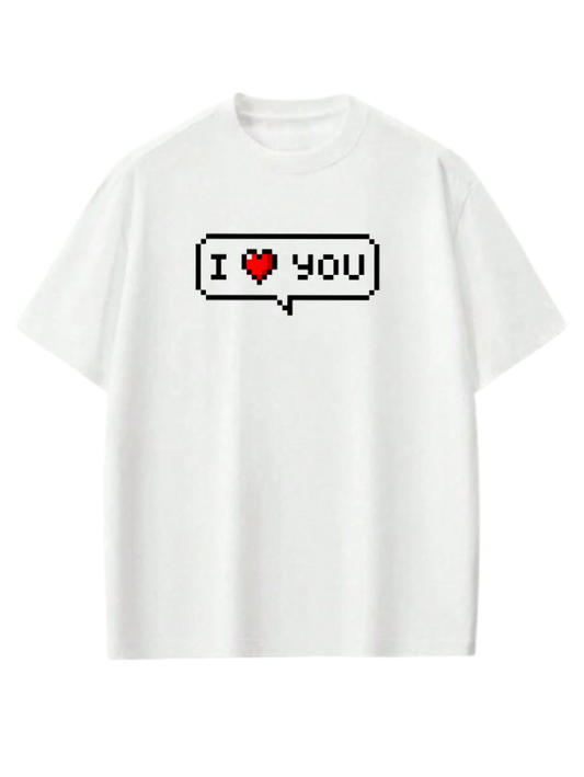 VaIentine coupIe t- shirt White 5