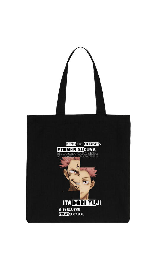jujutsu kaisen GOJO  tote bag Black 5