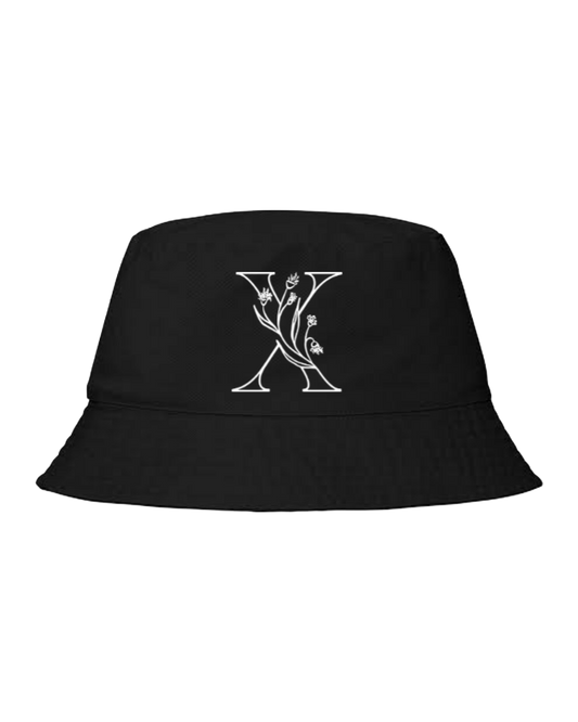 vector letter Bucket hat Fishman hat cap Black X 5