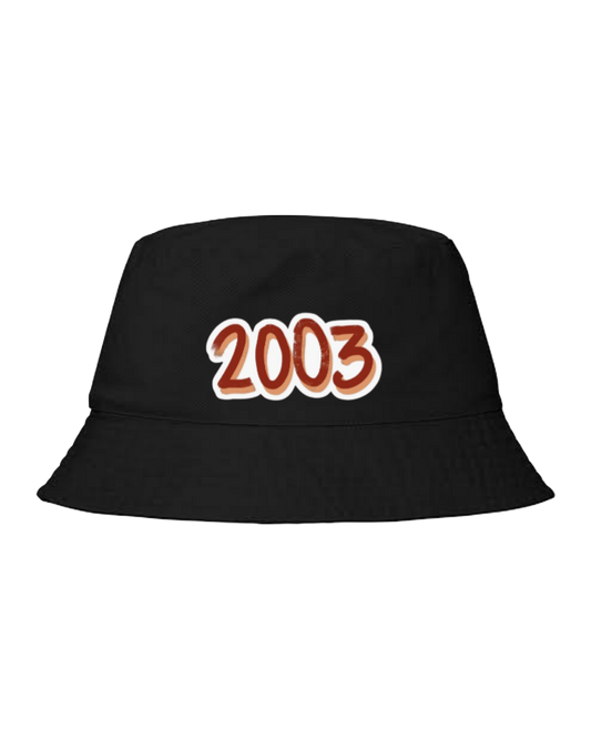 age Bucket hat Fishman hat cap Black 2003