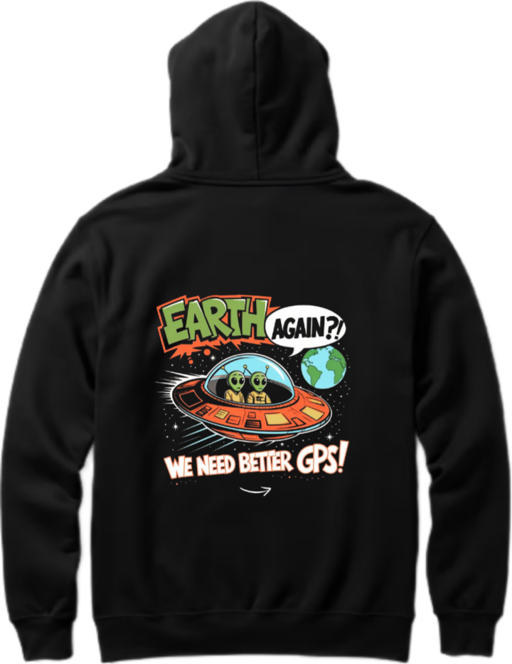 aliens Oversize Hoodie Back Black 5