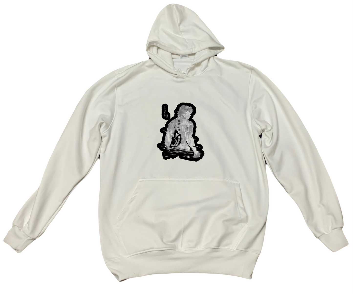 Anime baki oversize hoodie White 5