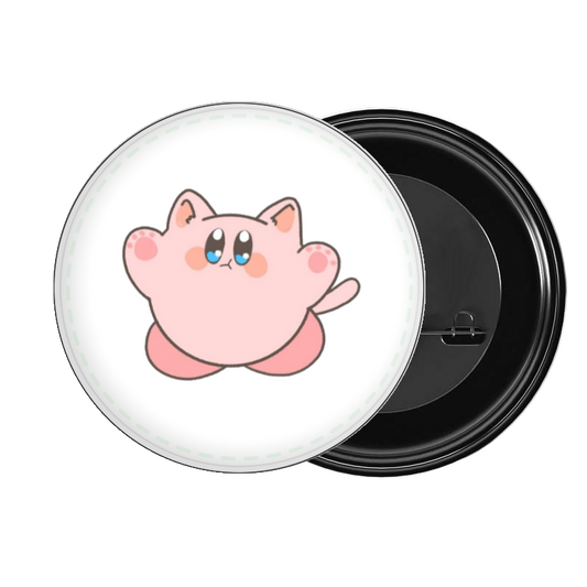Cute Anime Kirby Bunny Pin Button – Kawaii Pink Rabbit Costume Metal Badge, Aesthetic Backpack & Jacket Accessories, Perfect Gift for Gamers and Anime Fans 5