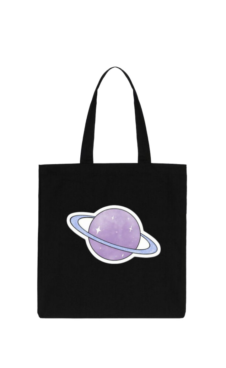 Saturn tote bag Black 5