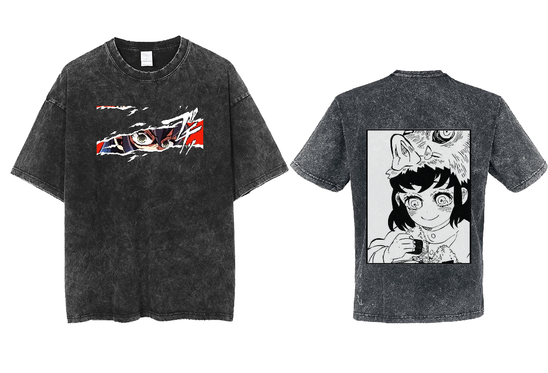 Anime Demon slayer nezuko tanjiro  One Size t- shirt Washed 5