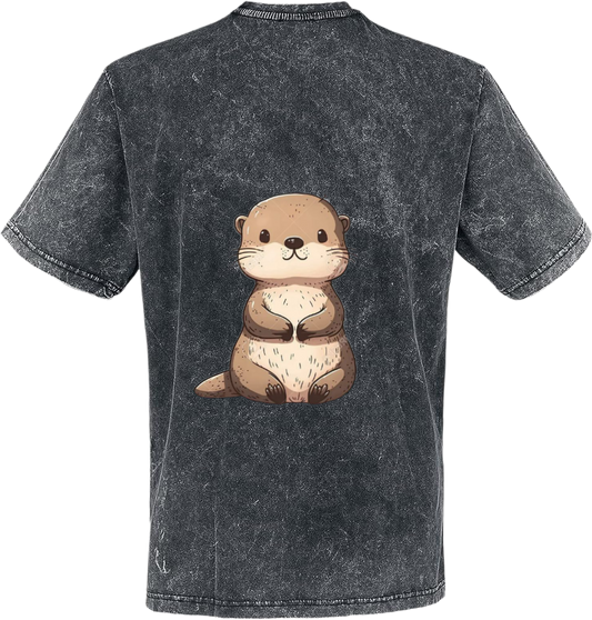 otter t- shirt One Size Washed Back 5