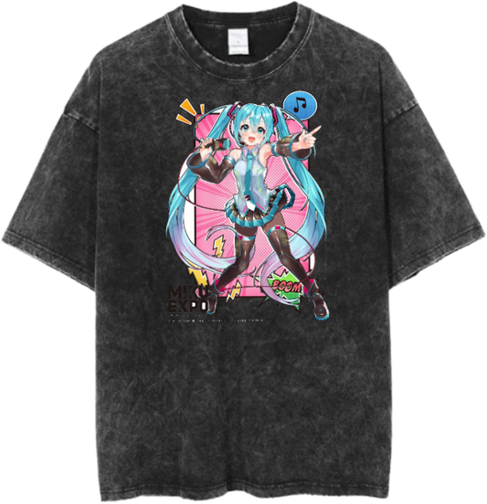 Hatsune Miku t- shirt One Size Washed 5
