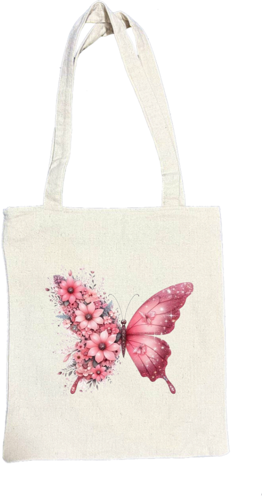 butterflies tote bag Beige 5