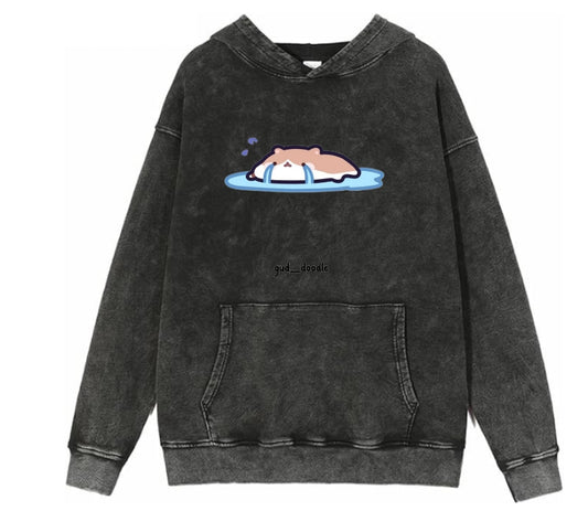 hamster Oversize Hoodie Washed 5