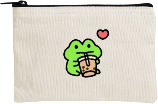 Frog wallet pencil case Beige 5