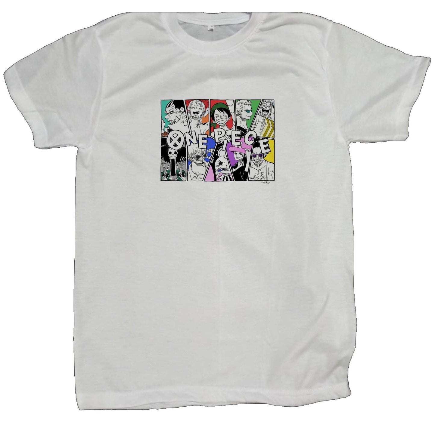 one piece t- shirt fat White 5