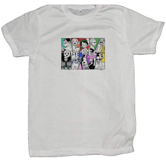 one piece t- shirt fat White 5
