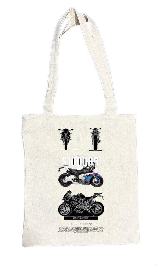 MOTOR CYCLE tote bag beige 5
