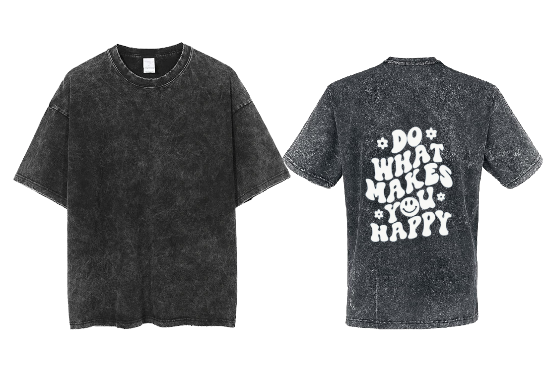 #DO WHAT MAKES #YOU HAPPY t- shirt One Size Washed Back 5