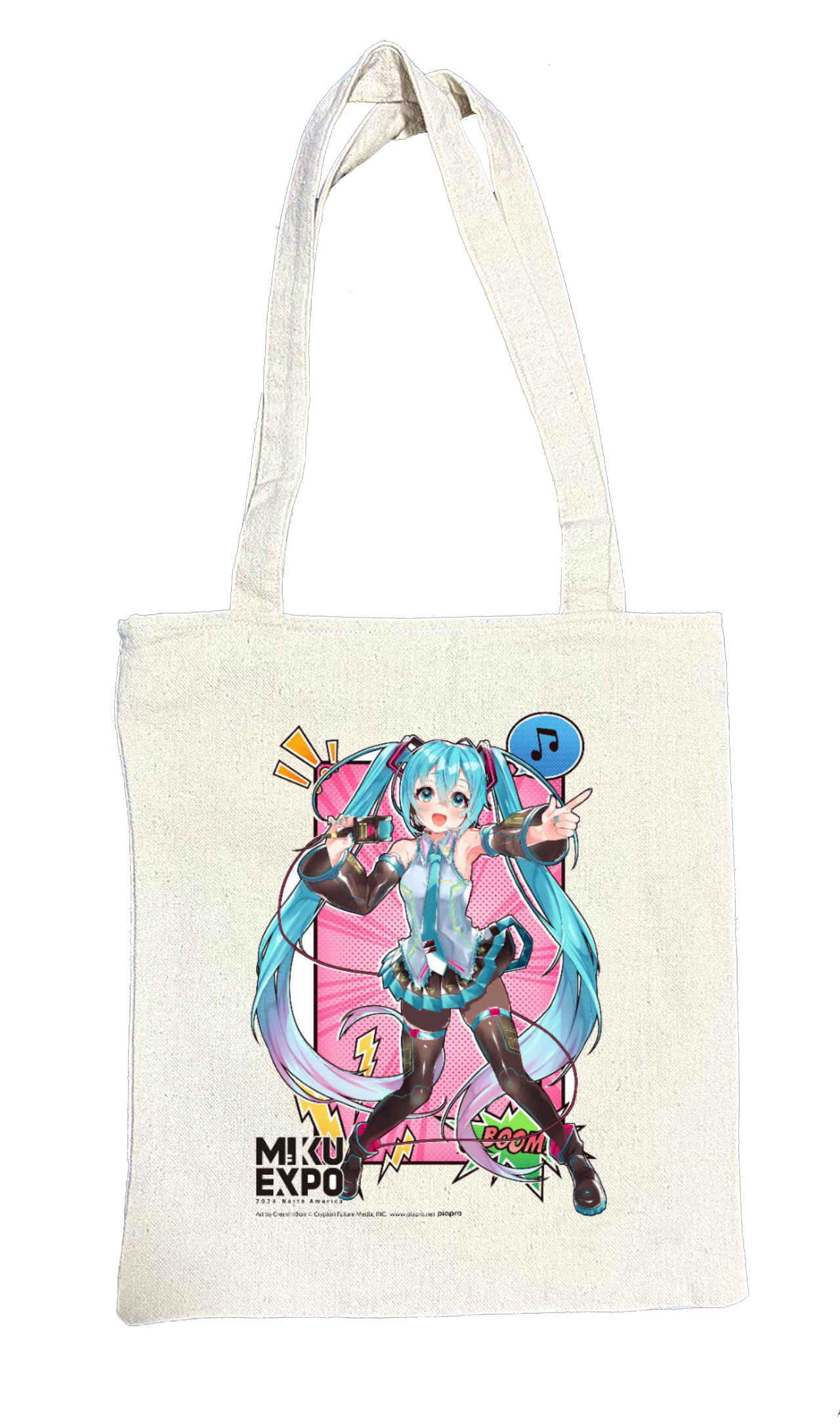 Hatsune Miku tote bag beige 5