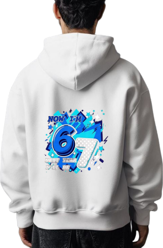 designs 67 Oversize Hoodie White Back 5