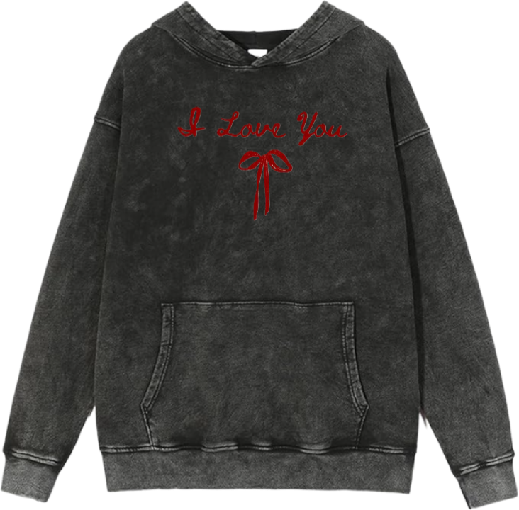 VaIentine coupIe Oversize  Hoodie Washed gray 5