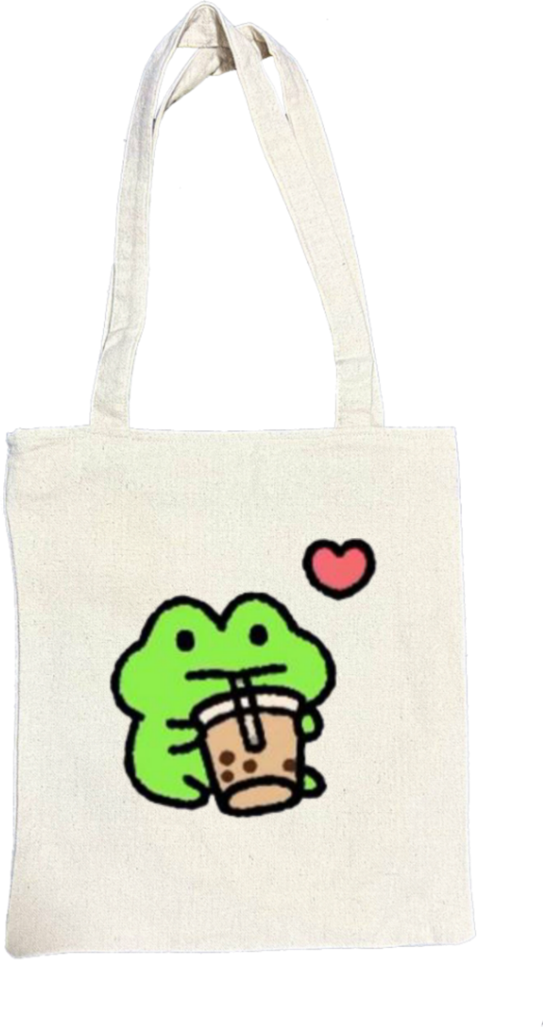 Frog tote bag beige 5