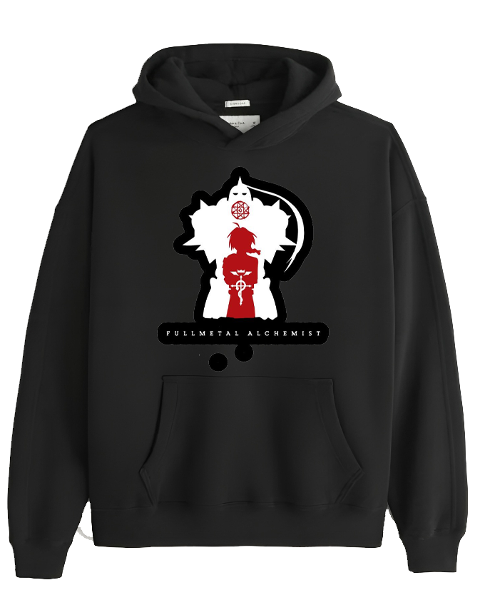 full metal alchamest One Size hoodie Black 5