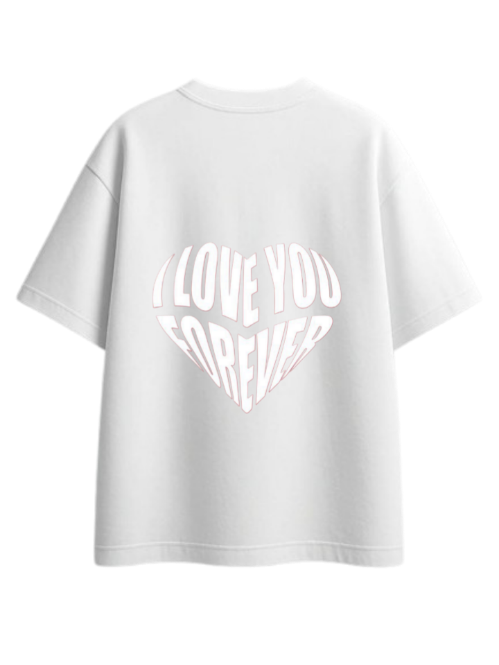 VaIentine coupIe t- shirt White Back 5