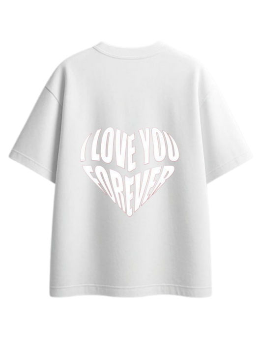 VaIentine coupIe t- shirt White Back 5