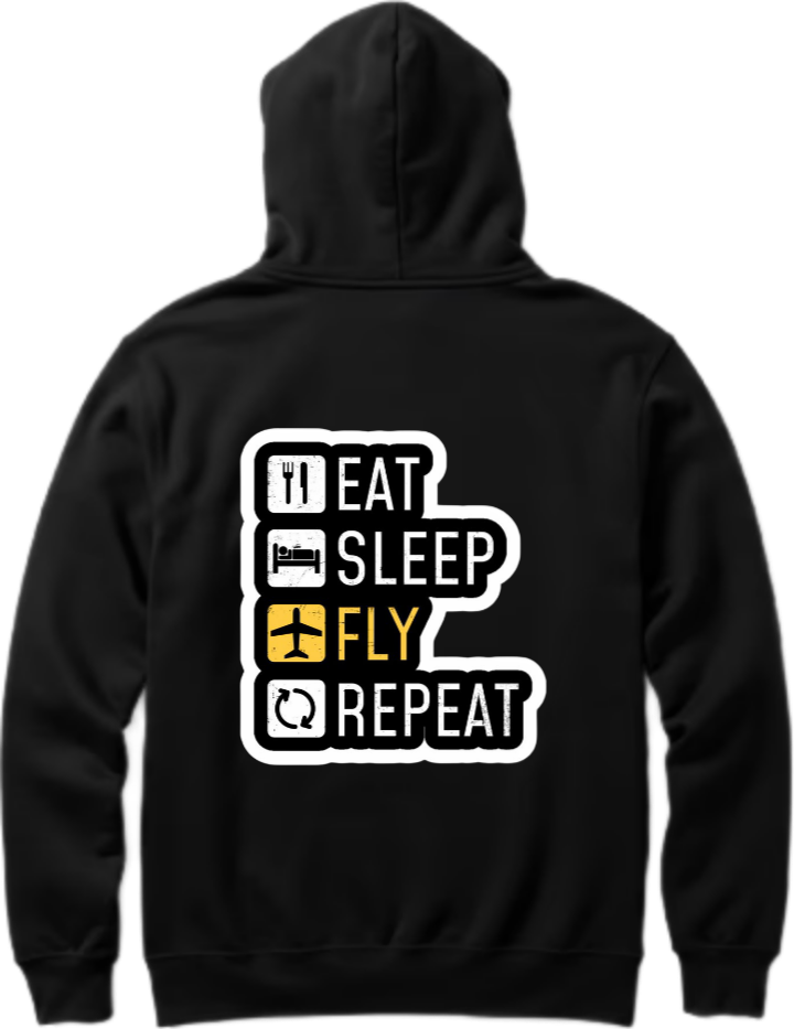 travel travellar Oversize Hoodie Black Back 5