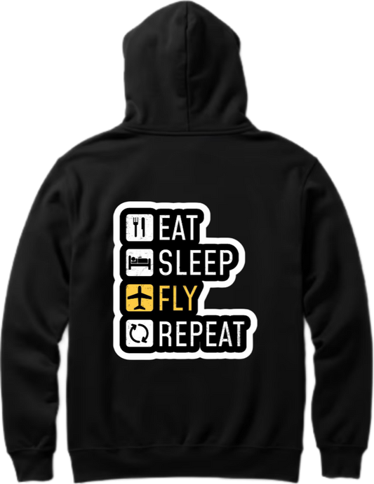 travel travellar Oversize Hoodie Black Back 5