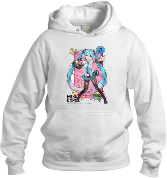 Hatsune Miku One Size hoodie White 5