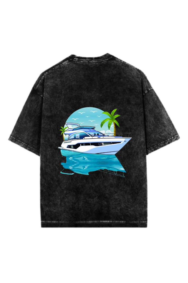 Summer Vibes One Size t- shirt Washed Back 5