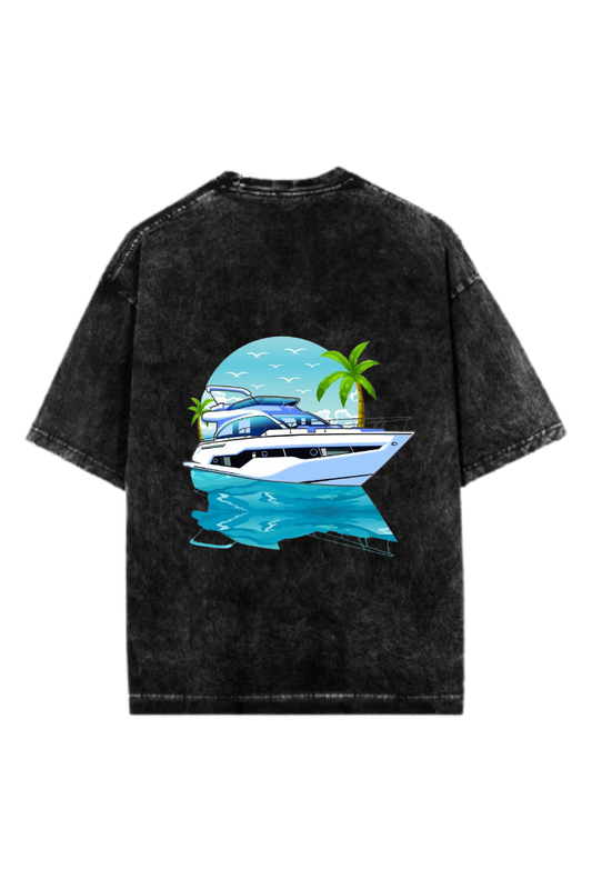 Summer Vibes One Size t- shirt Washed Back 5