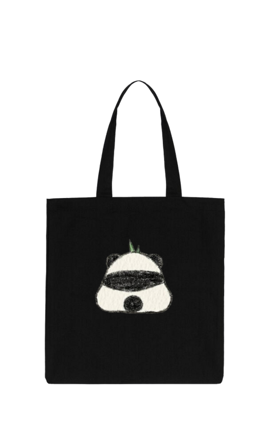 PANDA tote bag Black 5