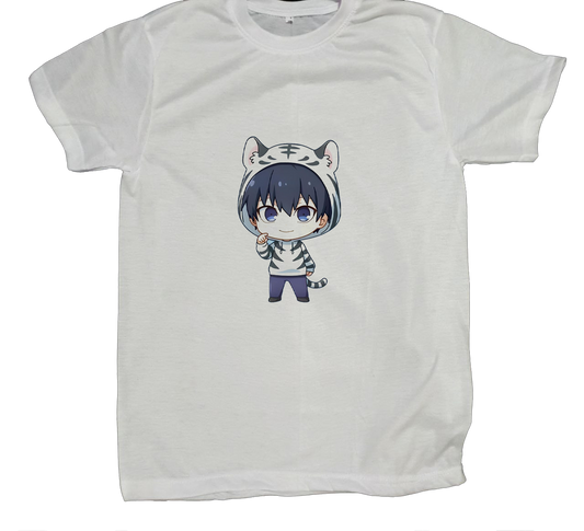 blue lock t- shirt fat White 5