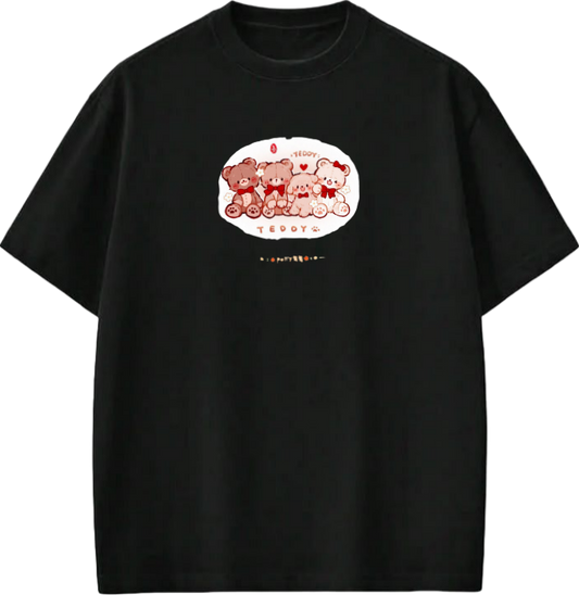 bear t- shirt Black  5