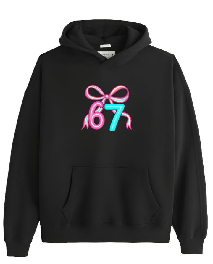 designs 67 Oversize Hoodie Black  5